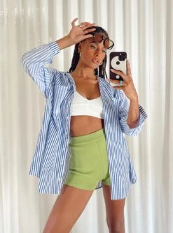 Princess Polly Robinson Top Blue