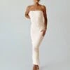 Jayan Strapless Maxi Dress White