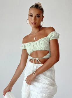 Princess Polly Laudo Top Sage