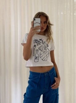 Continental Breakfast Tee White 13 Continental Breakfast Tee White -Princess Polly Sales 0 modelinfo Elly us2 4d6a774f eff6 4a01 86f9 b692821646f4