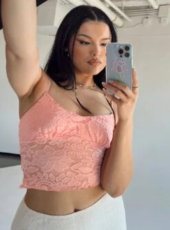 Princess Polly Bagley Top Pink