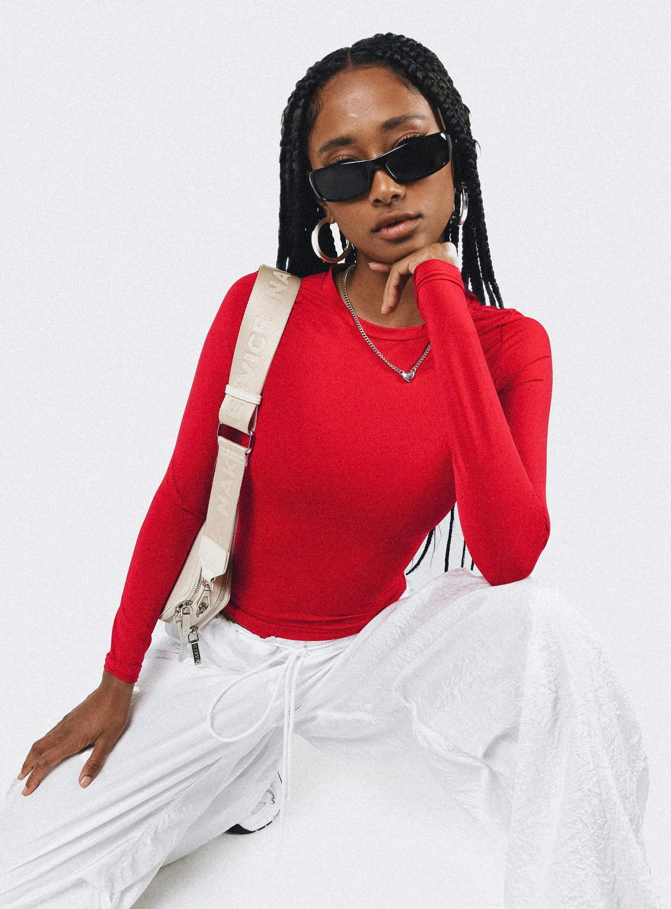 Arnim Long Sleeve Top Red 1 Arnim Long Sleeve Top Red