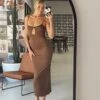Ryleigh Maxi Dress Brown