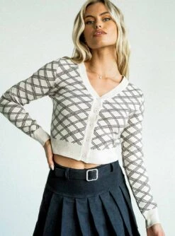 Princess Polly Joanna Long Sleeve Knit Top Beige