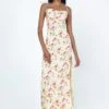 Princess Polly Arness Maxi Dress Yellow Floral