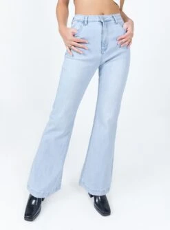 Princess Polly Better With You Jeans Light Wash Denim