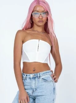 Princess Polly Averill Top White