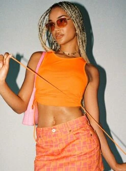 Princess Polly Samara Top Orange