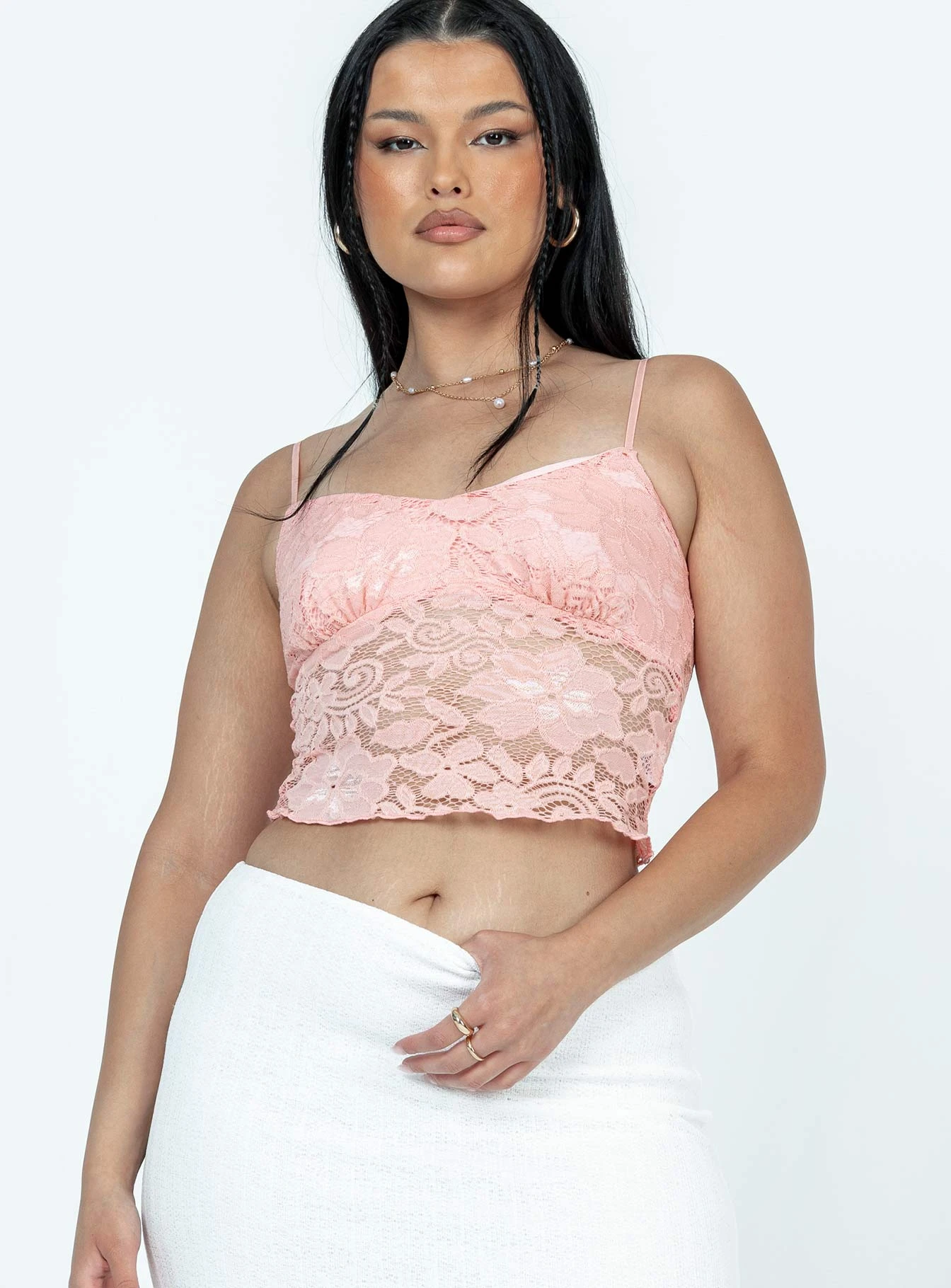 Princess Polly Bagley Top Pink 2 Princess Polly Bagley Top Pink - Image 2