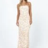 Princess Polly Tiarna Strapless Maxi Dress White / Floral