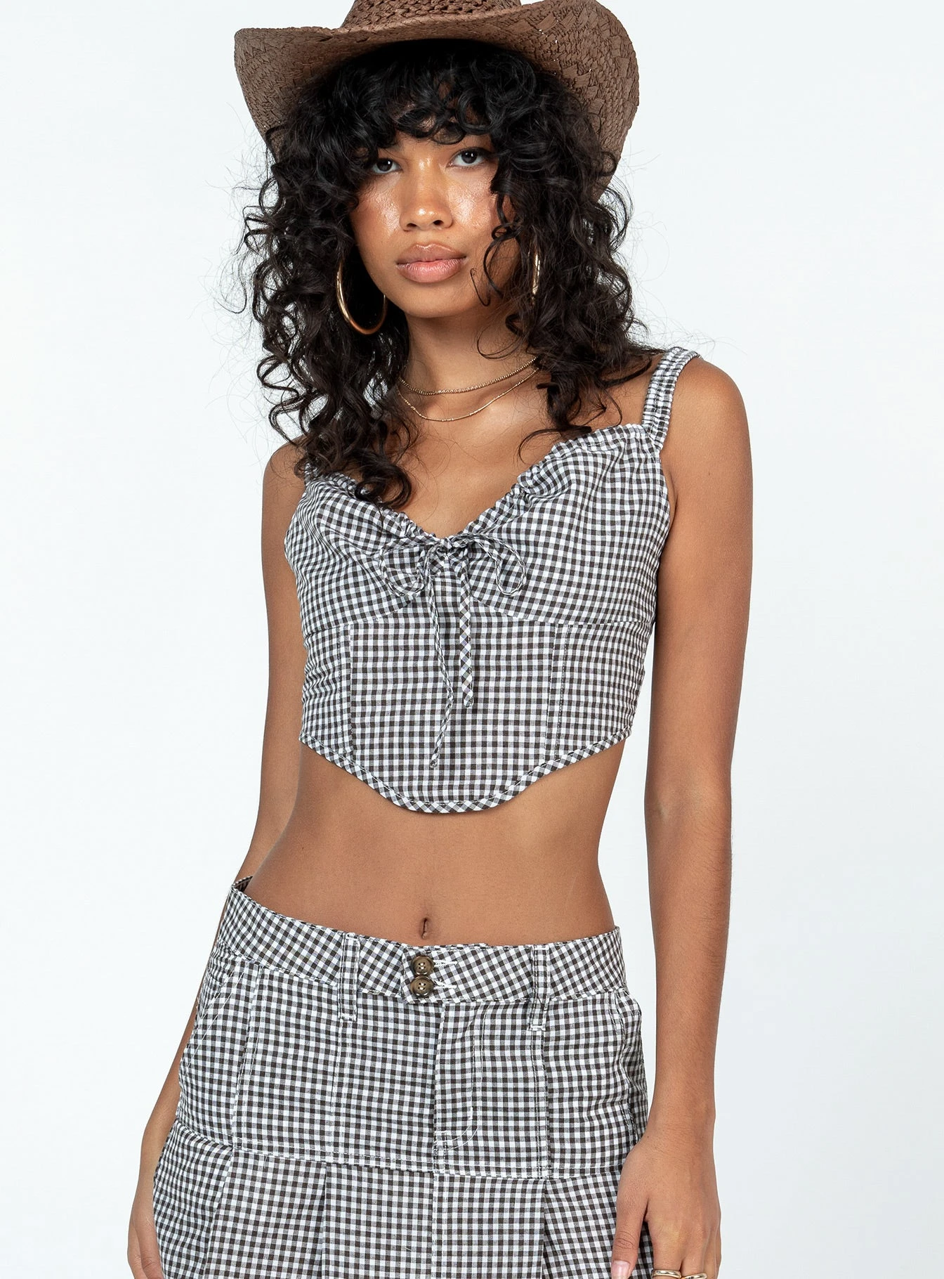 Princess Polly Alton Check Corset Multi 2 Princess Polly Alton Check Corset Multi - Image 2