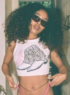 Princess Polly Giddy Up Tank Top White