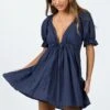 Princess Polly Blissful Mini Dress Navy