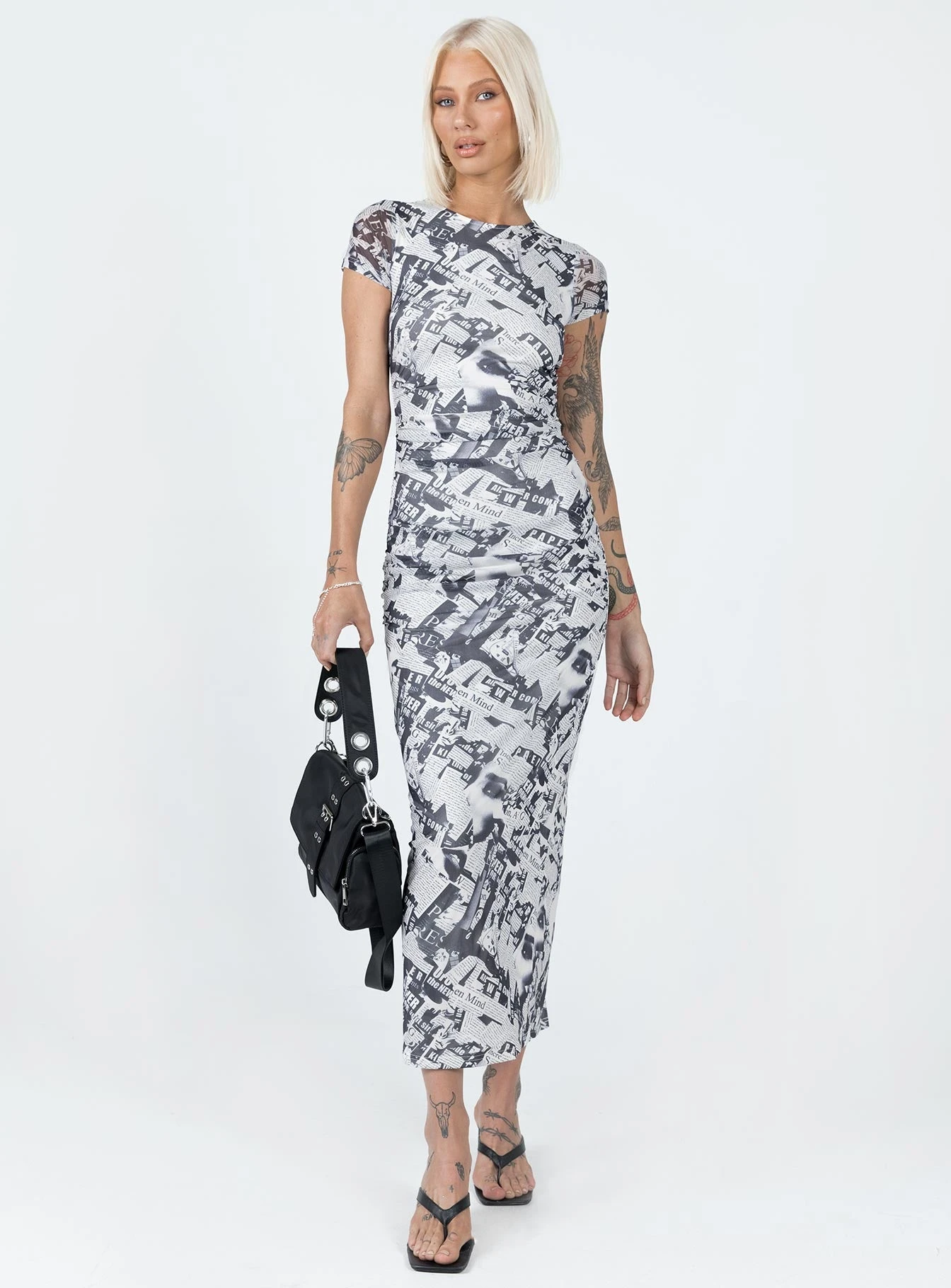 Read About It Maxi Dress Black / White 2 Read About It Maxi Dress Black / White - Image 2