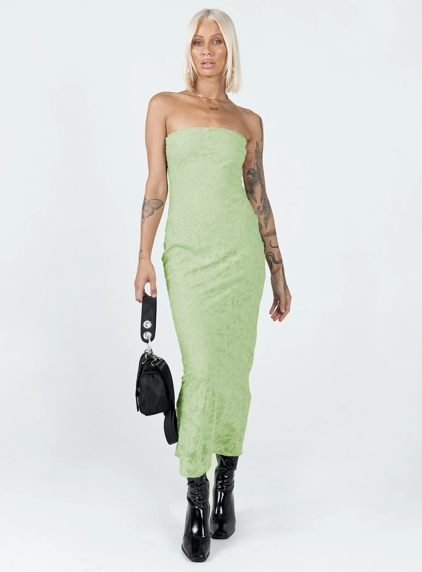 Princess Polly Sakina Maxi Dress Green 2 Princess Polly Sakina Maxi Dress Green - Image 2