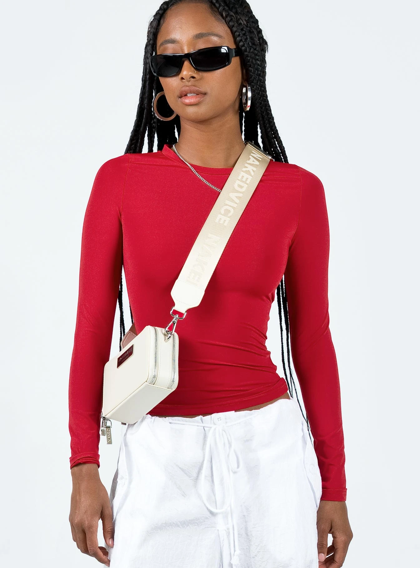Arnim Long Sleeve Top Red 2 Arnim Long Sleeve Top Red - Image 2