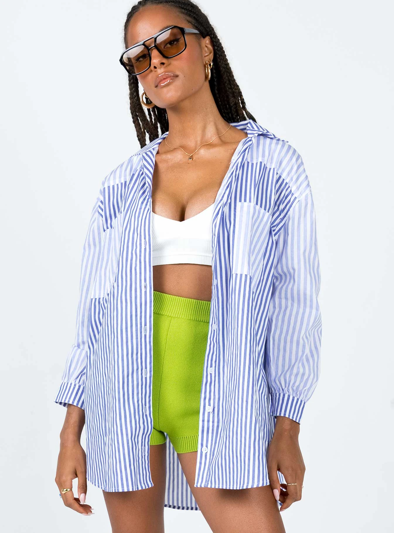 Princess Polly Robinson Top Blue 2 Princess Polly Robinson Top Blue - Image 2