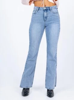 Princess Polly Tampico Flare Leg Denim Jeans