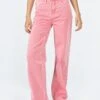 Princess Polly Regina Mom Denim Jean Pink