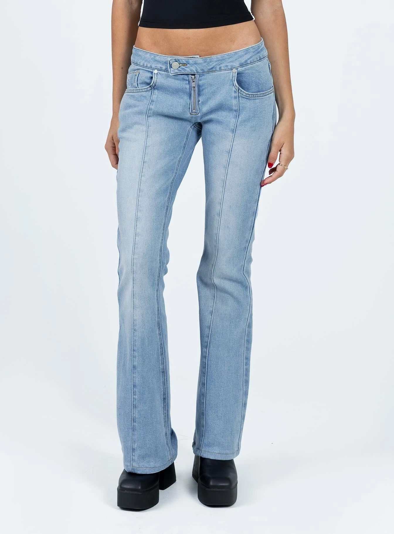 The Ragged Priest Low Roder Jean Light Blue Bootcut 2 The Ragged Priest Low Roder Jean Light Blue Bootcut - Image 2