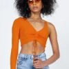 Princess Polly Harlow Long Sleeve Top Orange