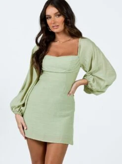 Princess Polly Warra Mini Dress Sage