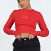 Love Bites Long Sleeve Top Red