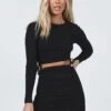 Hannah Long Sleeve Set Black