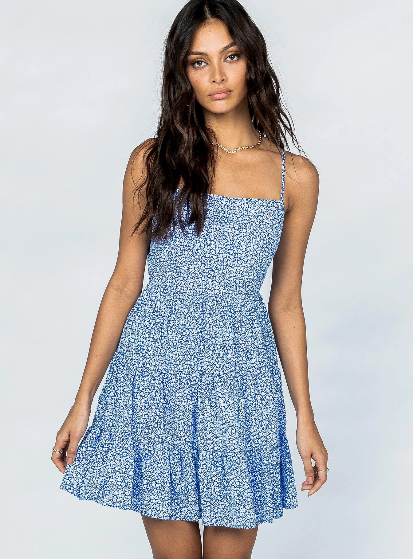 Princess Polly Tropez Mini Dress Blue 1 Princess Polly Tropez Mini Dress Blue