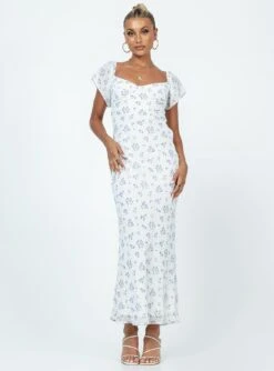 Princess Polly Hera Maxi Dress White Floral 7 Princess Polly Hera Maxi Dress White Floral -Princess Polly Sales 2 modelinfo Alexis us2 500d07d1 8937 476f b3ce 540d359c9fd9