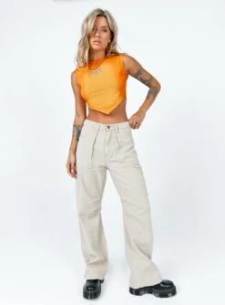 The Ragged Priest Ignite Vest Orange / Yellow -Princess Polly Sales 2 modelinfo cathlin us2 6ea46e42 7798 41b7 b63c 96b2132aac58