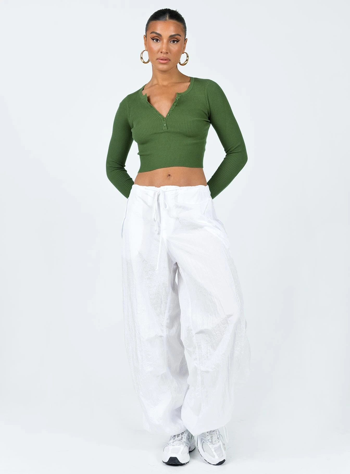 Princess Polly Unwritten Love Top Olive 2 Princess Polly Unwritten Love Top Olive - Image 2