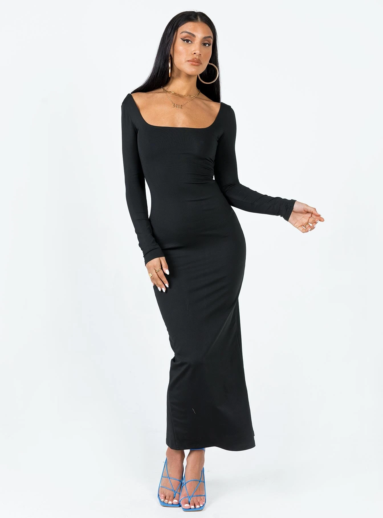 Princess Polly Lyla Maxi Dress Black 3 Princess Polly Lyla Maxi Dress Black - Image 3