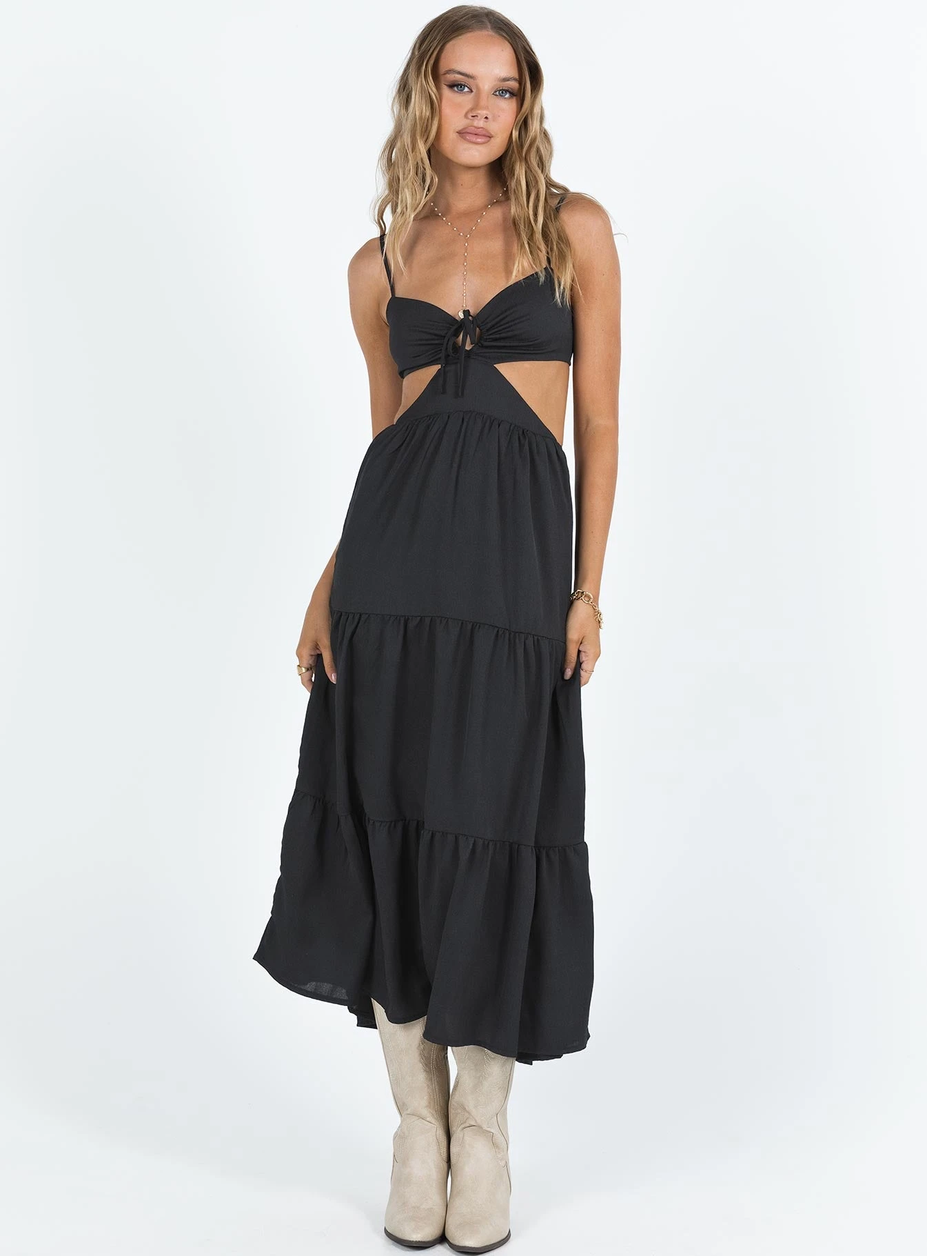 Oswell Maxi Dress Black 3 Oswell Maxi Dress Black - Image 3