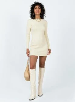 Princess Polly Nadine Long Sleeve Mini Dress Cream 8 Princess Polly Nadine Long Sleeve Mini Dress Cream -Princess Polly Sales 2 modelinfo tamika us2 a574987e 847e 40b5 a1fa d24e5b0d8ec8