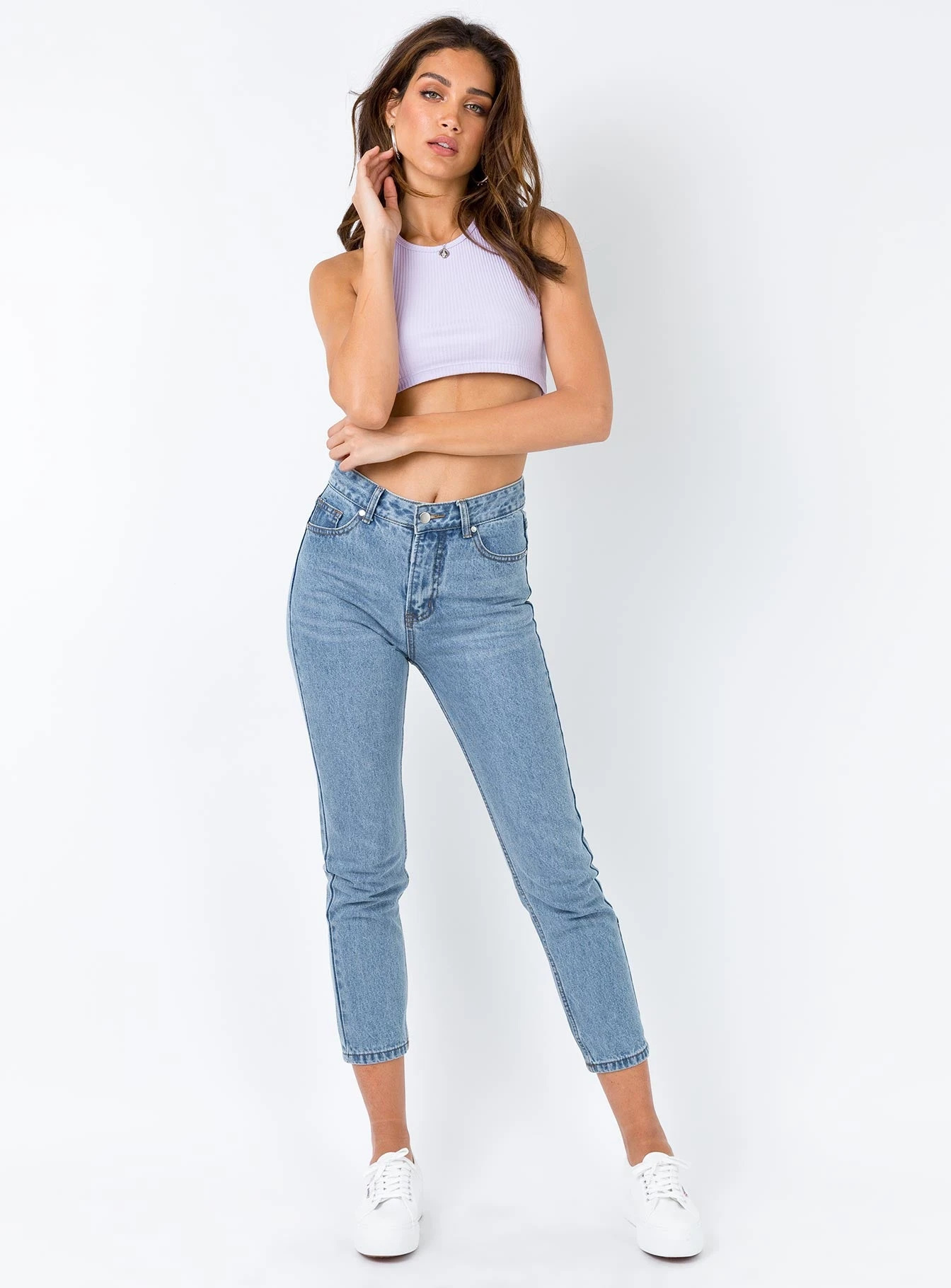 Gemini Mom Jeans Pale Blue 3 Gemini Mom Jeans Pale Blue - Image 3