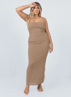Princess Polly Charm Strapless Maxi Dress Brown 12 Princess Polly Charm Strapless Maxi Dress Brown -Princess Polly Sales 2 2a7c5523 7fca 48a3 b001 995a904cf210