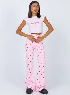 Abrand Double Oh Flare Jeans Pink Heart -Princess Polly Sales 2 3836e502 2e29 4b20 b208 92c2d01898c2