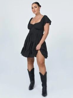 Princess Polly Danny Mini Dress Black -Princess Polly Sales 2 6f4ac920 08ac 403f 85ac 0158adff3996