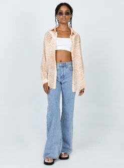 Princess Polly Ziggy Shirt Orange -Princess Polly Sales 2 e5282865 1dbe 4675 af2f 90fc941e90f5