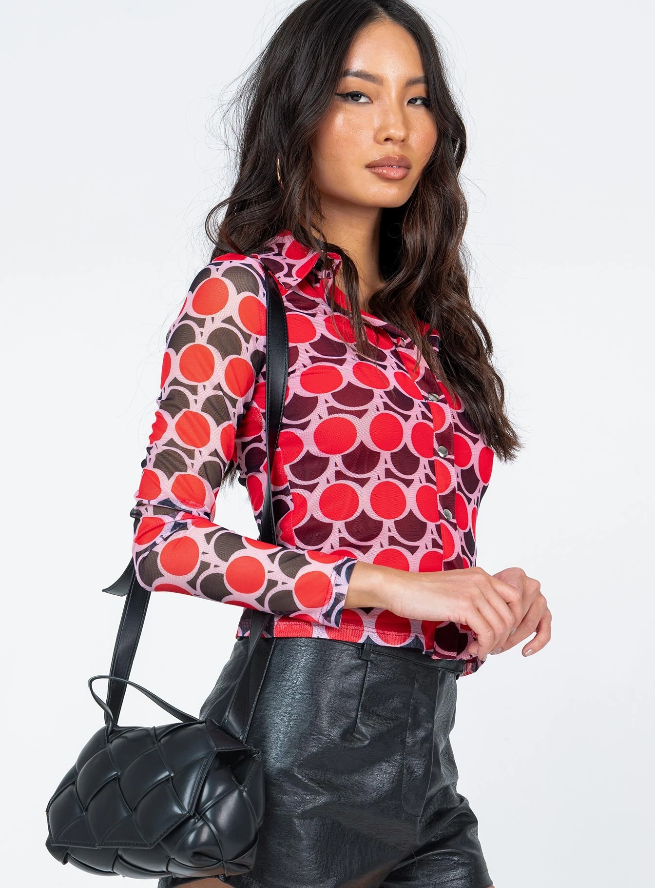 Blanca Long Sleeve Top Red Multi 5 Blanca Long Sleeve Top Red Multi - Image 5