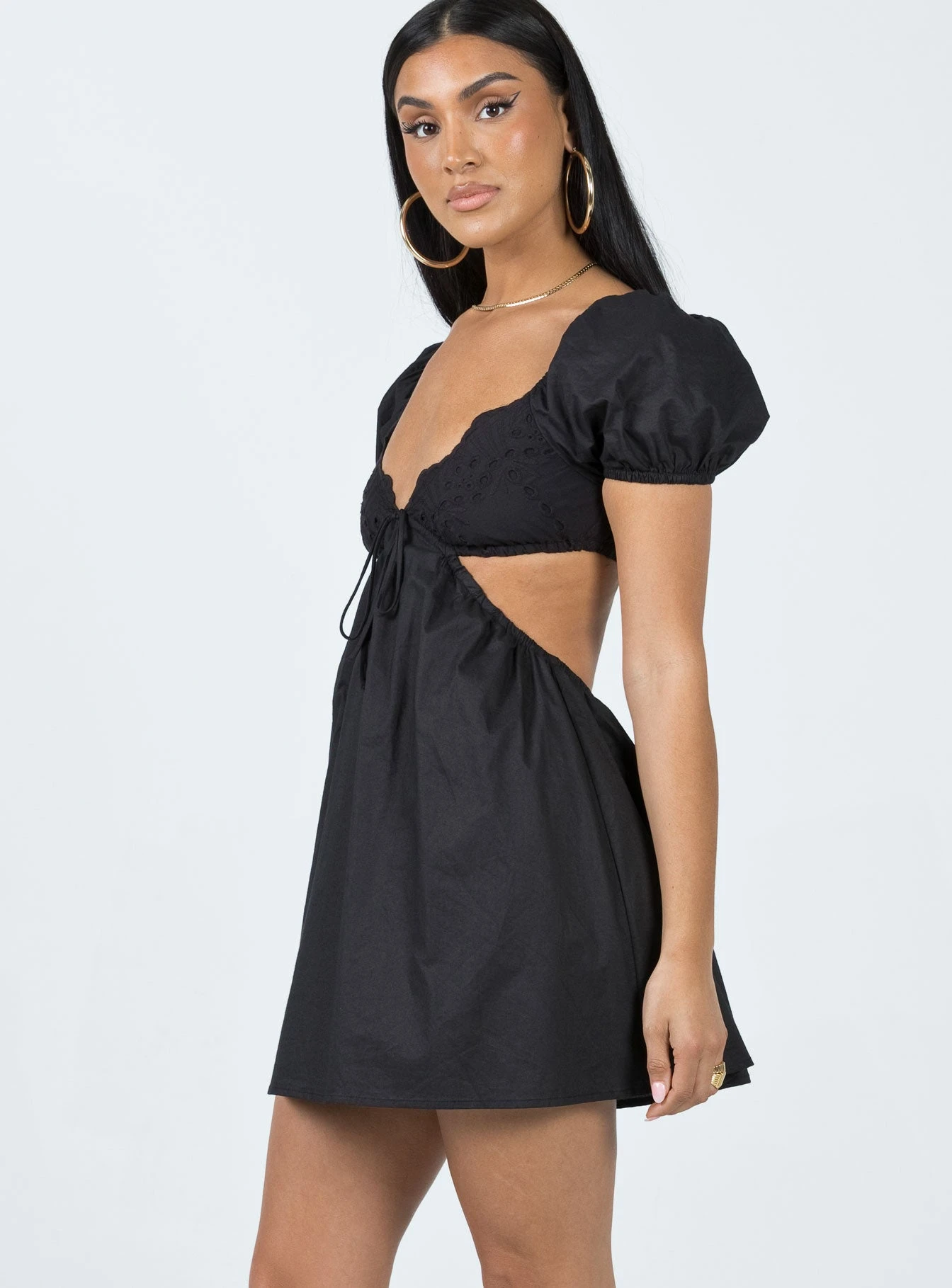 Princess Polly Elizer Mini Dress Black 3 Princess Polly Elizer Mini Dress Black - Image 3