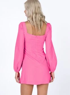 Princess Polly Hastings Long Sleeve Mini Dress Pink 6 Princess Polly Hastings Long Sleeve Mini Dress Pink -Princess Polly Sales 3 modelinfo IRA US2 c59b9a9f 496b 4e8c 9135 2de584290cc0