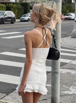 Princess Polly Arsia Mini Dress White 15 Princess Polly Arsia Mini Dress White -Princess Polly Sales 3 modelinfo beanie US2 d8550ce2 355a 42ec bf04 500a58f7486d