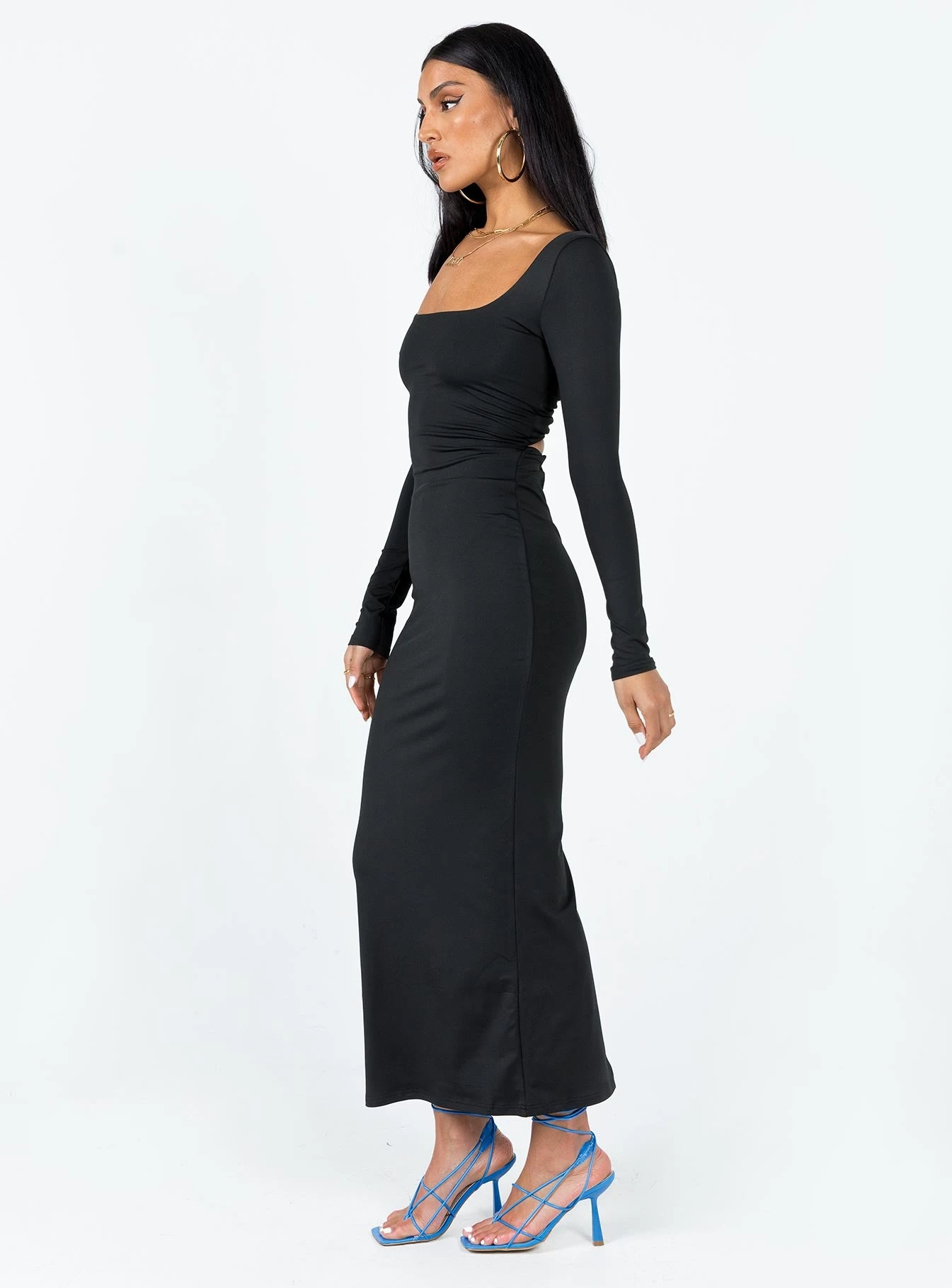 Princess Polly Lyla Maxi Dress Black 4 Princess Polly Lyla Maxi Dress Black - Image 4