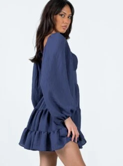 Princess Polly Danny Long Sleeve Mini Dress Navy 8 Princess Polly Danny Long Sleeve Mini Dress Navy -Princess Polly Sales 3 modelinfo josephine us2 e5111a4e f5d6 45ec ad31 92740cdec4ce