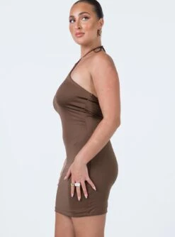 Princess Polly Scarlette Mini Dress Brown 6 Princess Polly Scarlette Mini Dress Brown -Princess Polly Sales 3 modelinfo mikayla us6 51365b88 a9b2 4b63 80ea ea3bdb6cdfa3