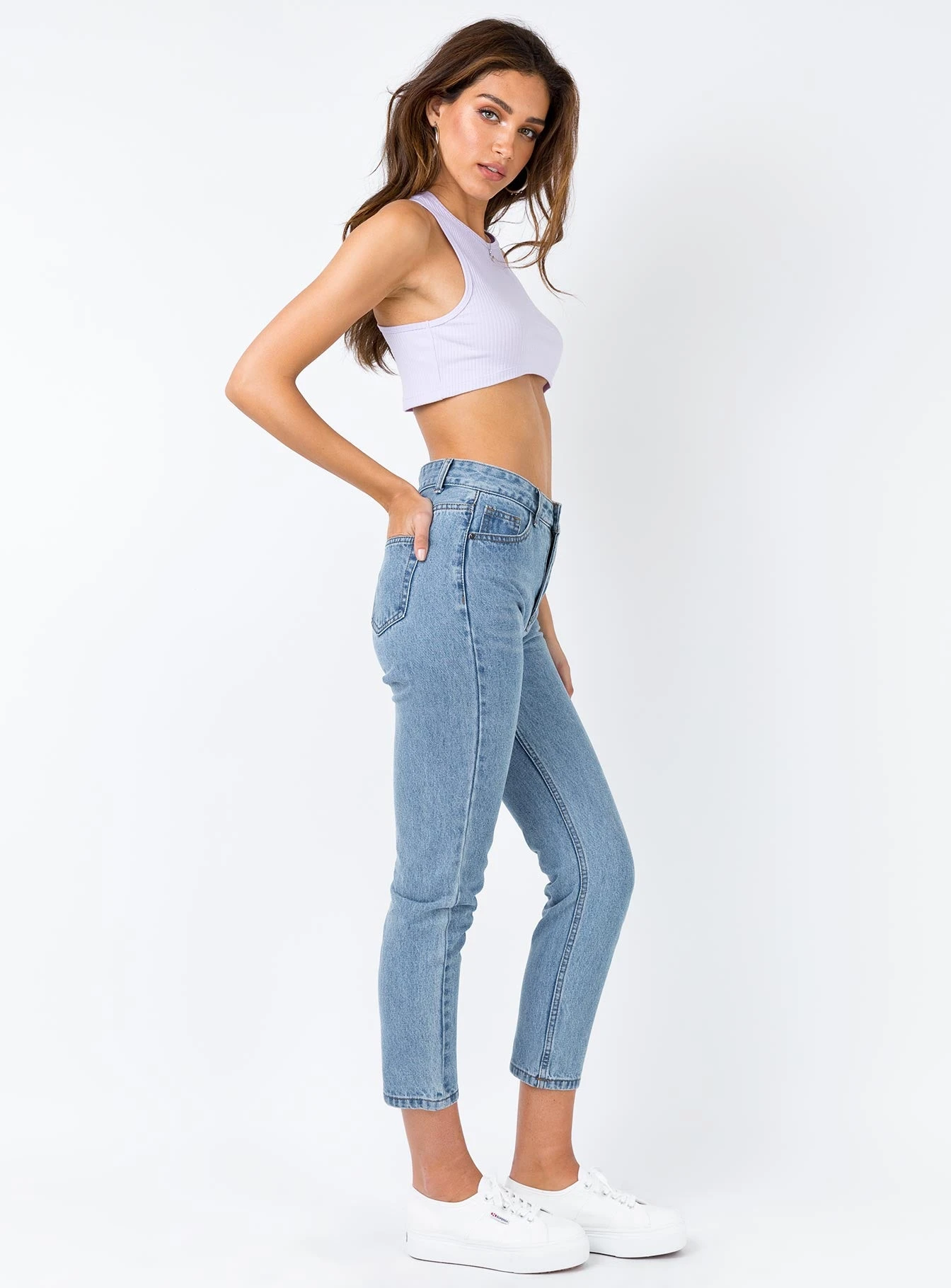 Gemini Mom Jeans Pale Blue 4 Gemini Mom Jeans Pale Blue - Image 4