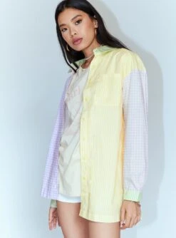 Princess Polly Benjamin Spliced Shirt -Princess Polly Sales 3 7f74f10b 1e65 49bf 93d9 92d76ae54e9e