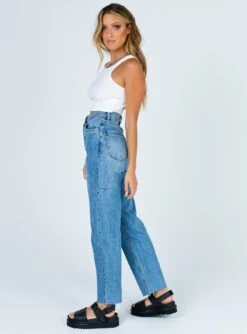 Thrills Paige Jean Trucker Blue -Princess Polly Sales 3 899fd8a6 cc5e 44b9 9552 b99637031b21